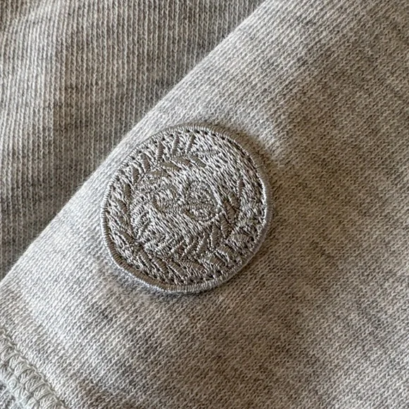 Women's Heather Light Gray Quarter-Zip Pullover Sweatshirt - Picture 2 of 4